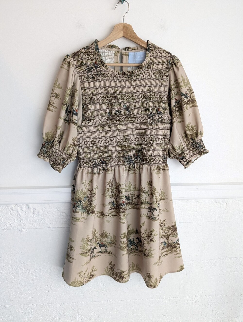 Hill House • The Vivi Nap Dress Equestrian Multi Equestrian Toile - Picture 2 of 10